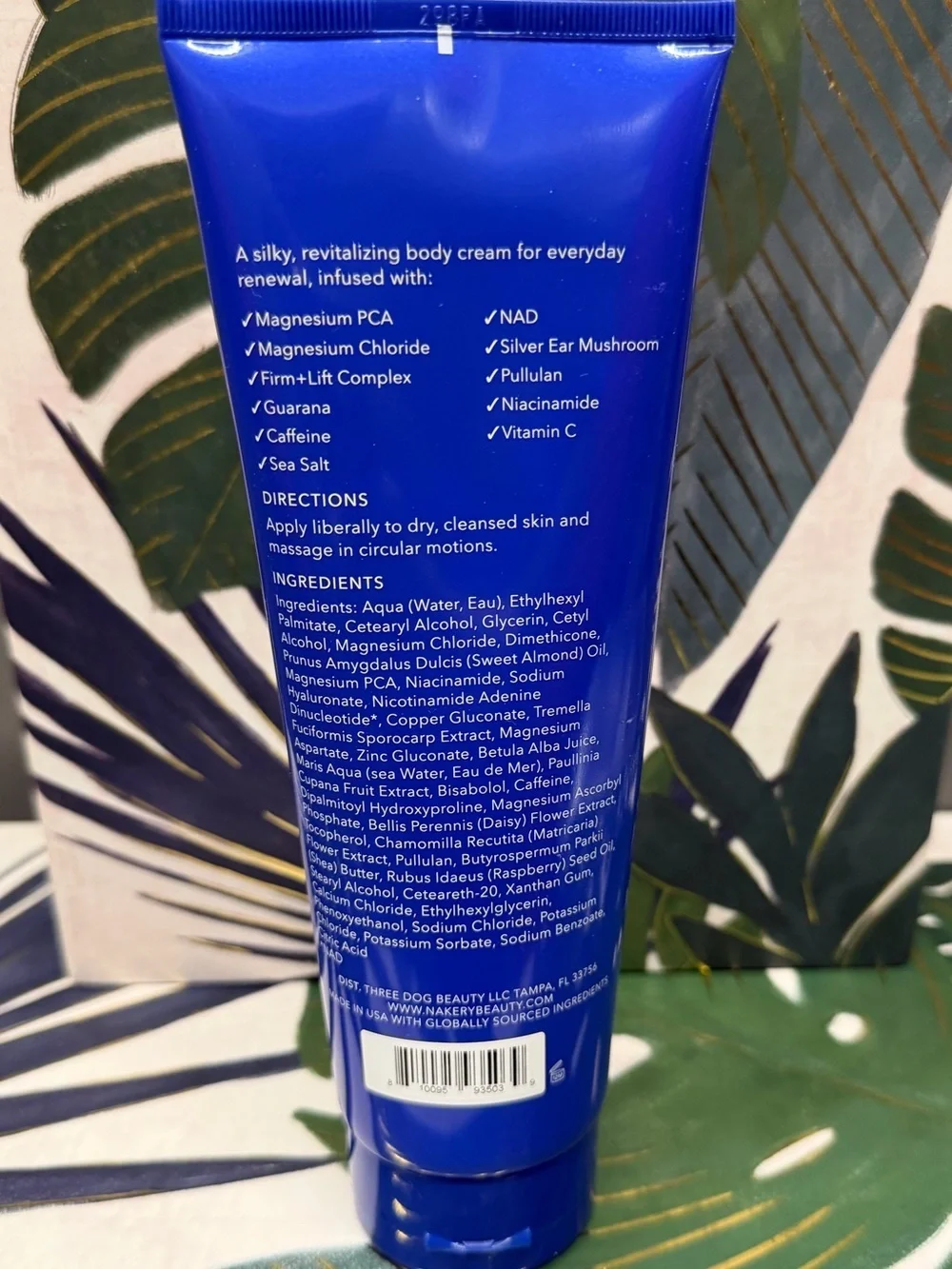 Nakery Beauty SkinRecovery Energize + Repair Body Cream 8.4oz Large